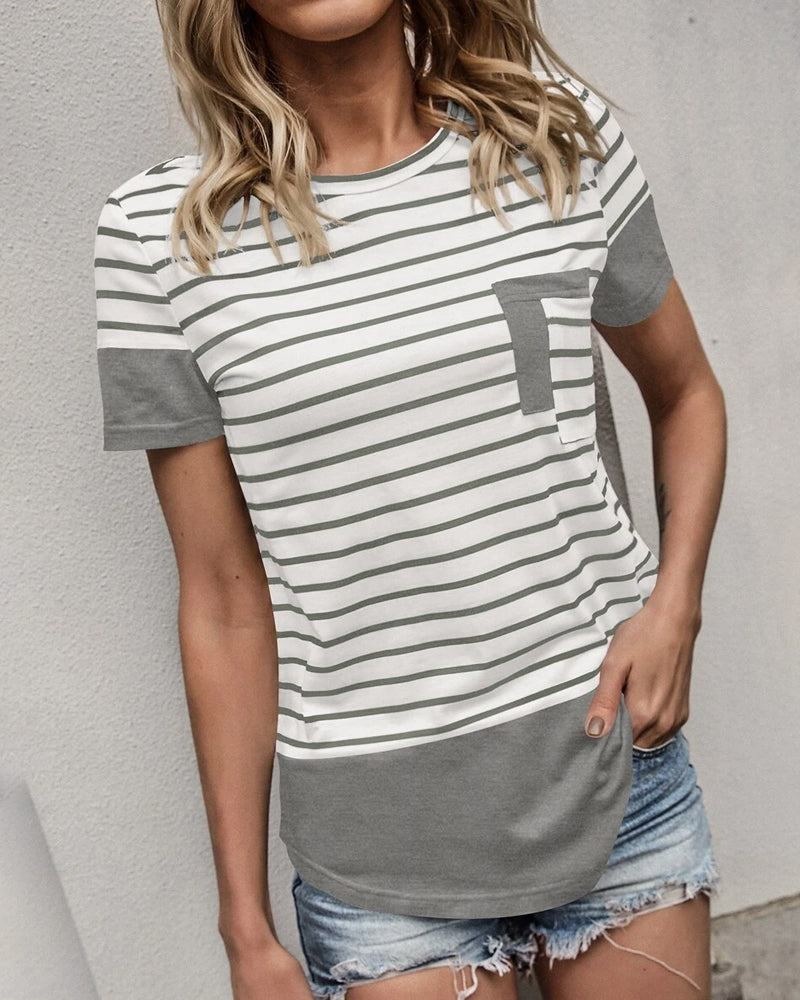 Striped Knitted T-Shirt