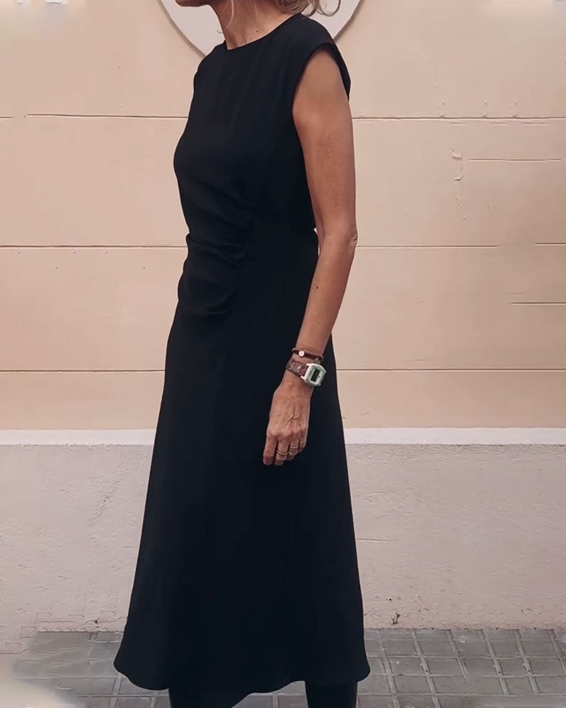 Elegant Sleeveless Slim Waist Dress