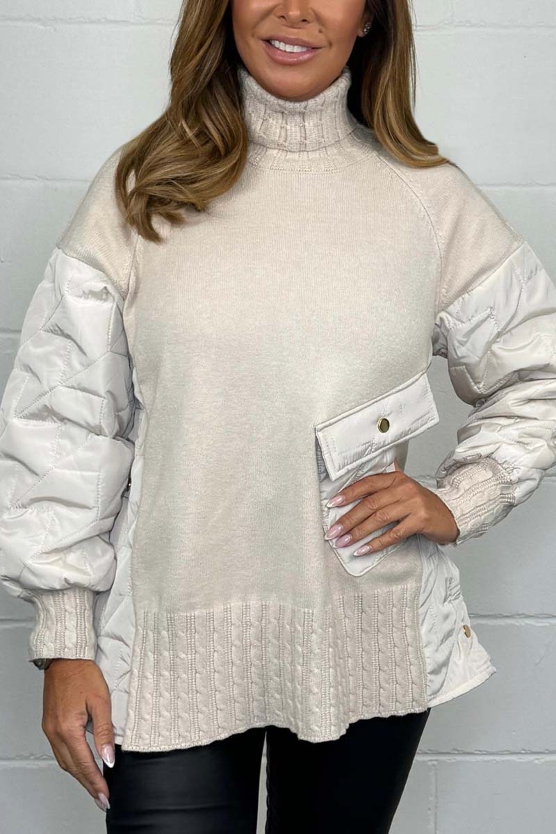 Women's Turtleneck long sleeve sweaters Sweaters Tops