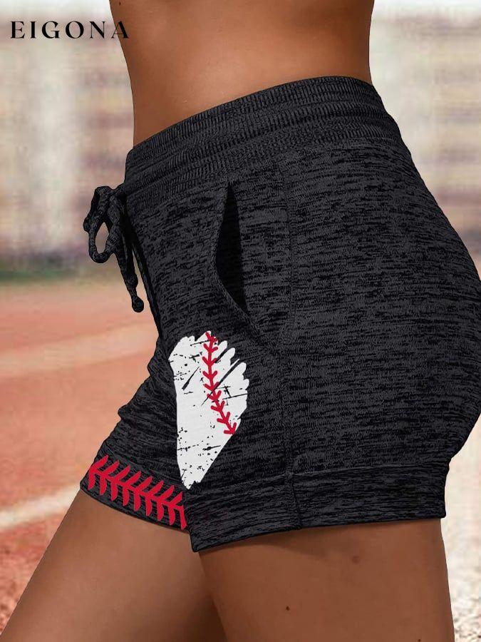 Women's Casual Baseball Printed Sweatpants ball print