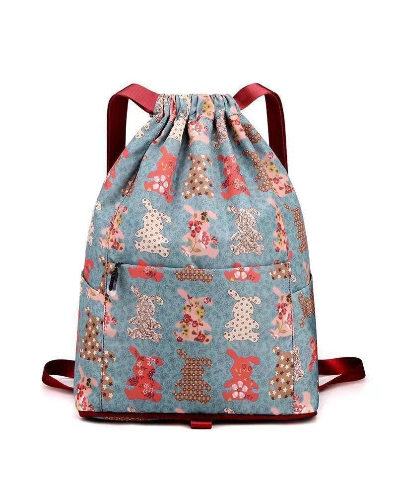 Ethnic style drawstring shoulder bag bags