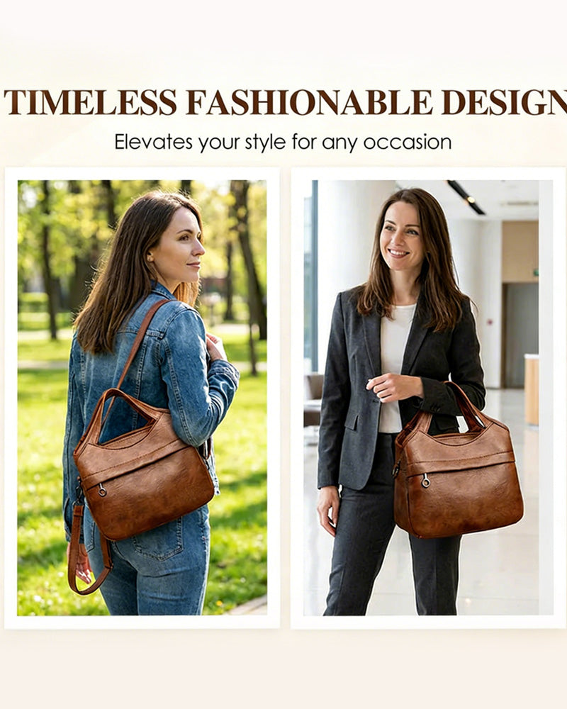 Vintage Large-Capacity Crossbody Bag