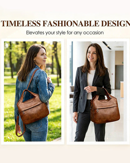 Vintage Large-Capacity Crossbody Bag