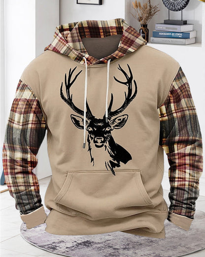 Men's Deer Hoodies Sweatshirt 2024 f/w christmas hoodies & sweatshirts man men's christmas