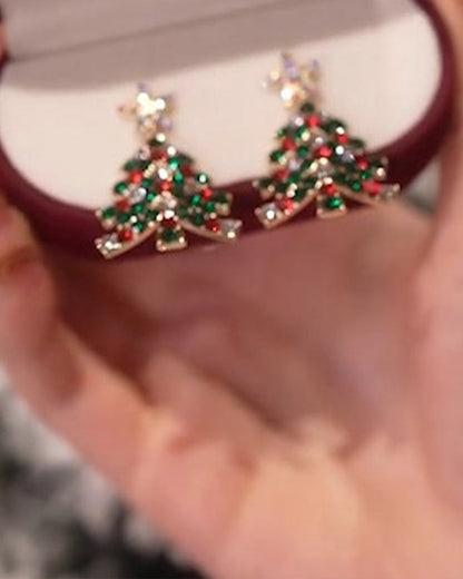 Christmas Tree Stud Earrings Jewelry