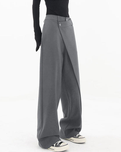 Irregular patchwork solid color trousers 2023 f/w 23BF pants