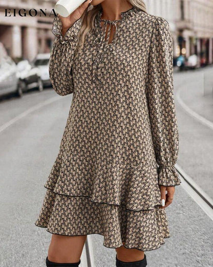 Print Long Sleeve Dress 2023 F/W casual dresses Clothes discount Dresses Spring