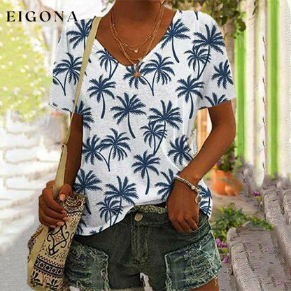 Beach Style Printed T-Shirt best Best Sellings clothes Plus Size Sale tops Topseller