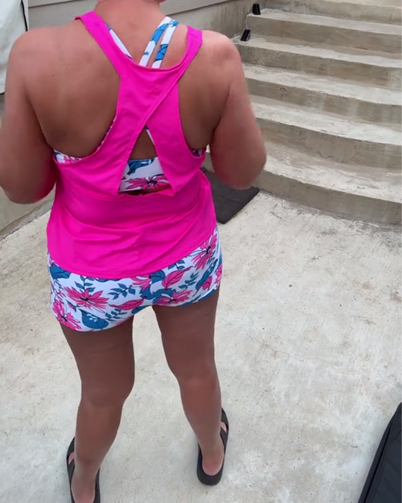 Costume da bagno due pezzi stampato