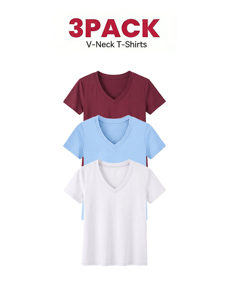 1/3 Pack Women's Comfortable Basic Tees