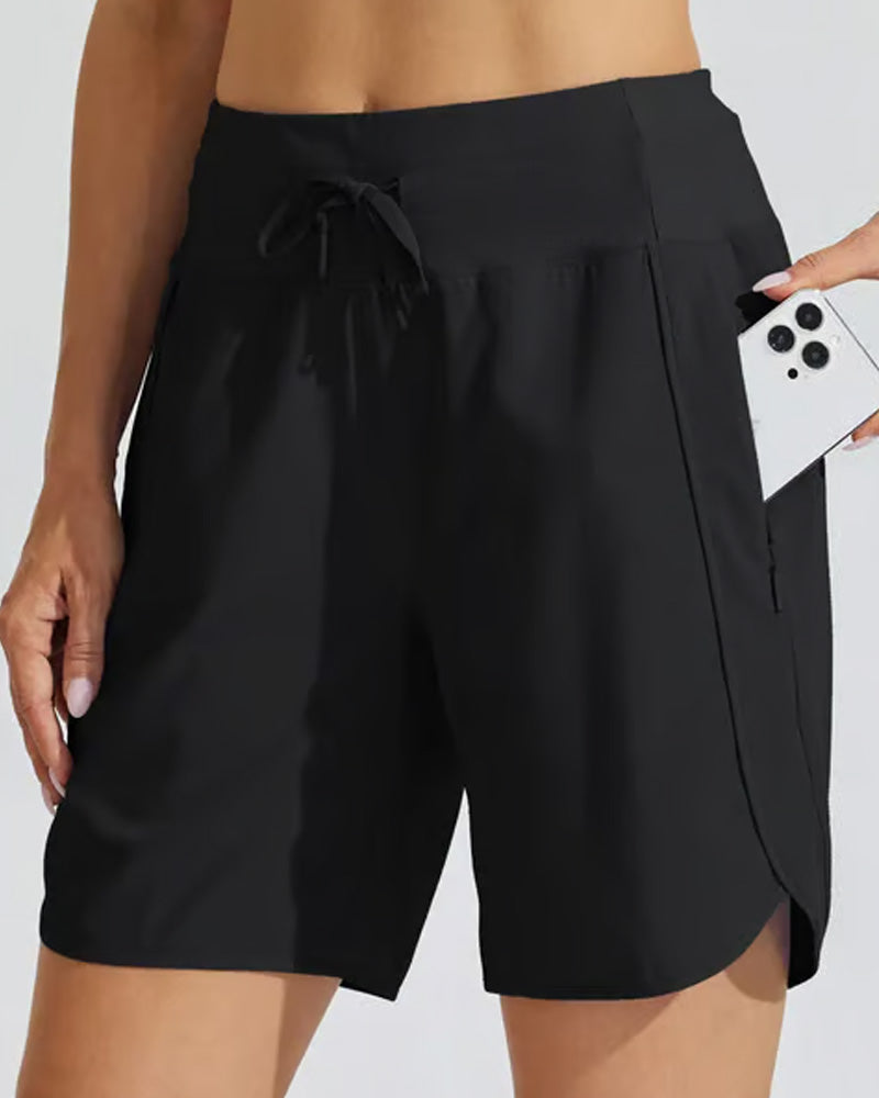 High-Waisted Tummy Control Athletic Shorts