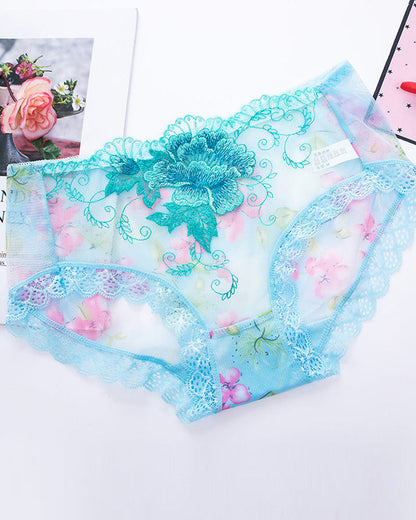 Antibacterial Panty With Lace Embroidery