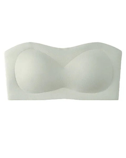 Strapless Solid Color Push-Up Bra