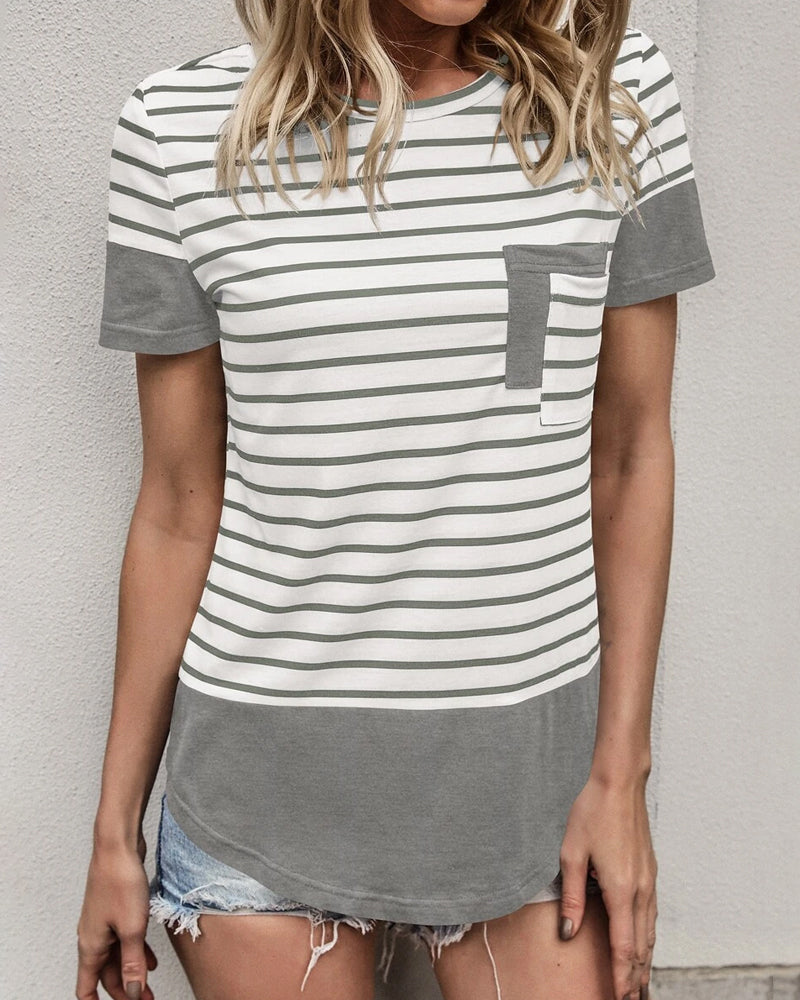 Striped Knitted T-Shirt