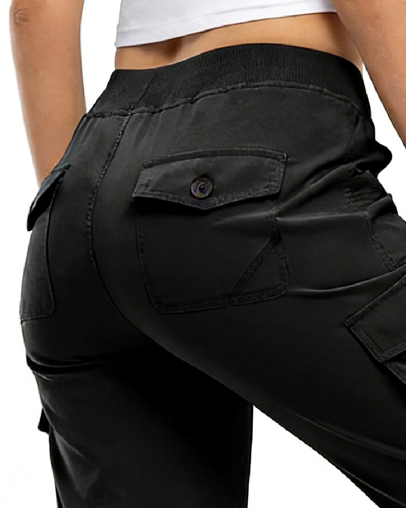 Casual Cropped Multi-Pocket Hiking Pant