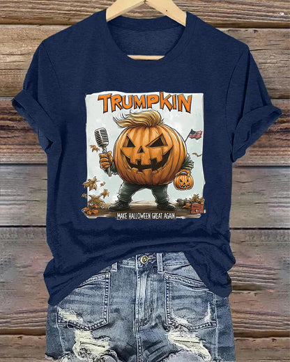 Trumpkin make halloween great again T-shirt 2024 f/w halloweeen spring summer t-shirts