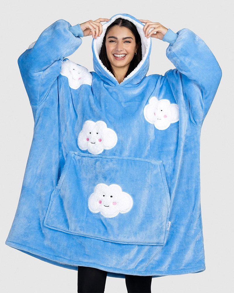 Cute Cloud Loose Blanket Hoodie 2024 f/w Blanket Hoodies