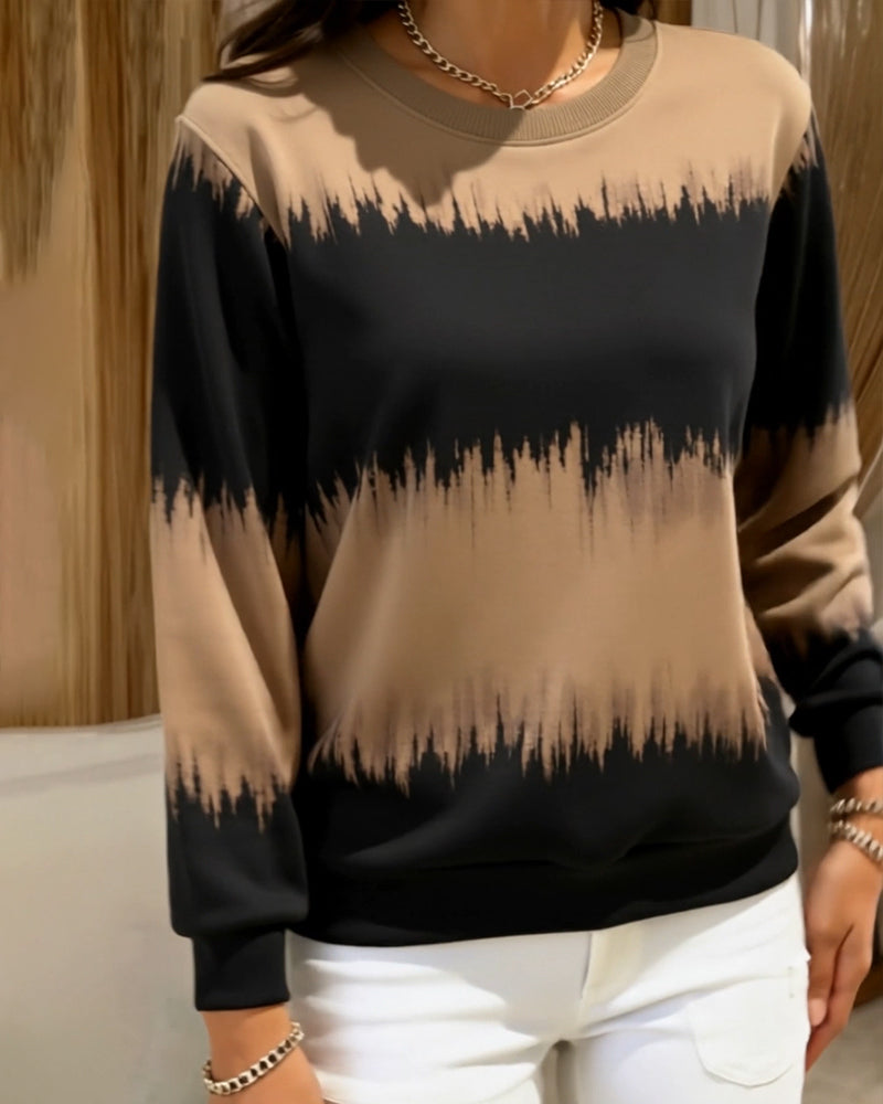 Trendy Gradient Print Sweatshirt
