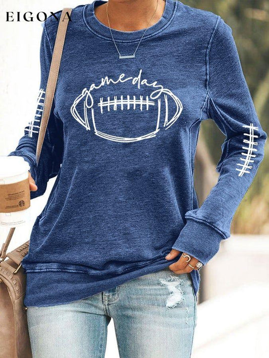 Women's Gameday Football Lover Sweatshirt ball print