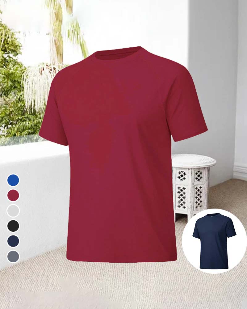 Quick dry casual round neck short sleeve T-shirt spring Summer t-shirts