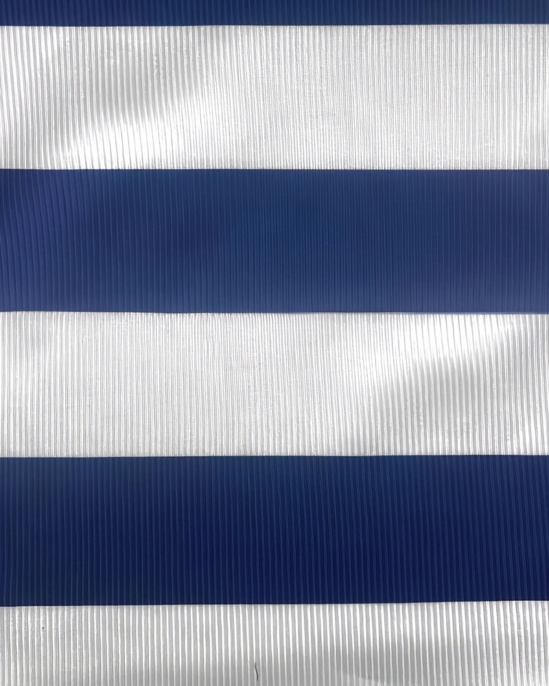 Half-Zip Button Striped T-Shirt