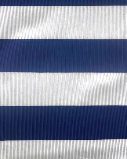 Half-Zip Button Striped T-Shirt