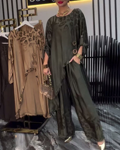 Temperamental Printed Irregular Suit