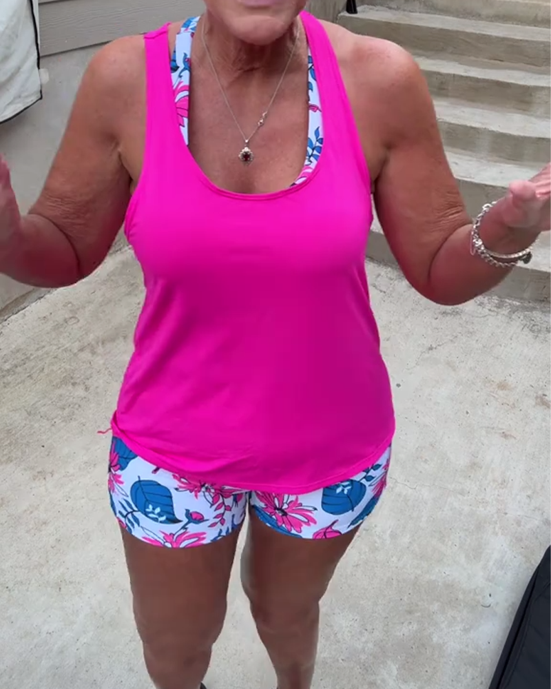 Costume da bagno due pezzi stampato