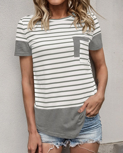 Striped Knitted T-Shirt