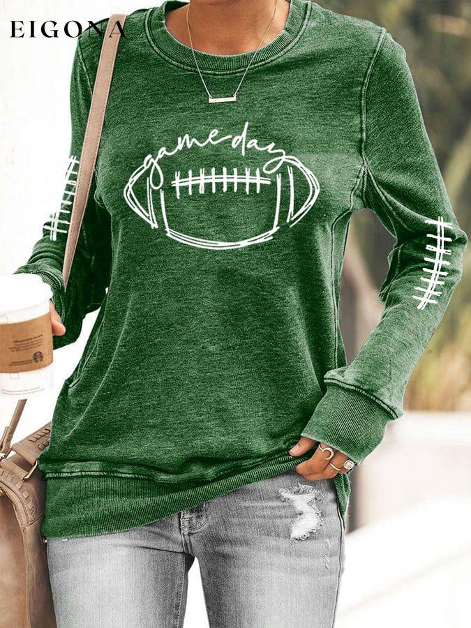 Women's Gameday Football Lover Sweatshirt ball print