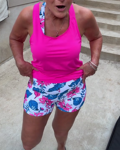 Costume da bagno due pezzi stampato