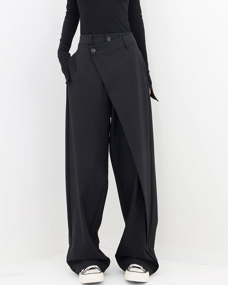 Irregular patchwork solid color trousers 2023 f/w 23BF pants