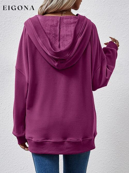 V-Neck Drop Shoulder Long Sleeve Hoodie Changeable clothes Ship From Overseas Sweater sweaters