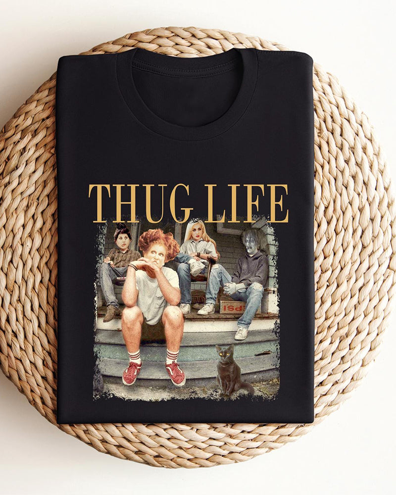 Thug Life Hocus Pocus Shirt / Sanderson Sisters Shirt / Bad Witches Shirt / Spooky Season Shirt / Funny Halloween Shirt 2024 f/w halloween spring summer t-shirts