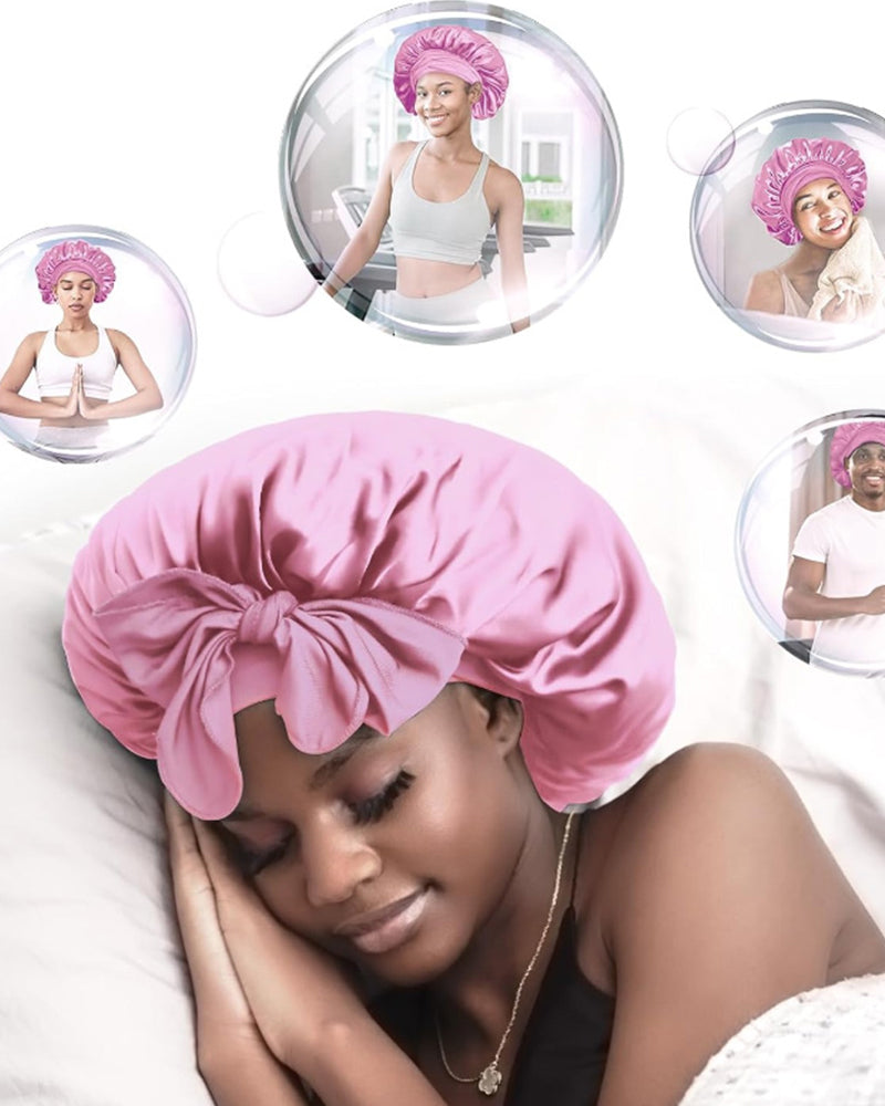 Silk night sleeping cap bonnet ACCESSORIES