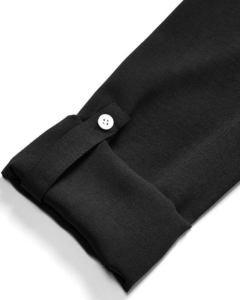 Top casual con pannelli in paillettes