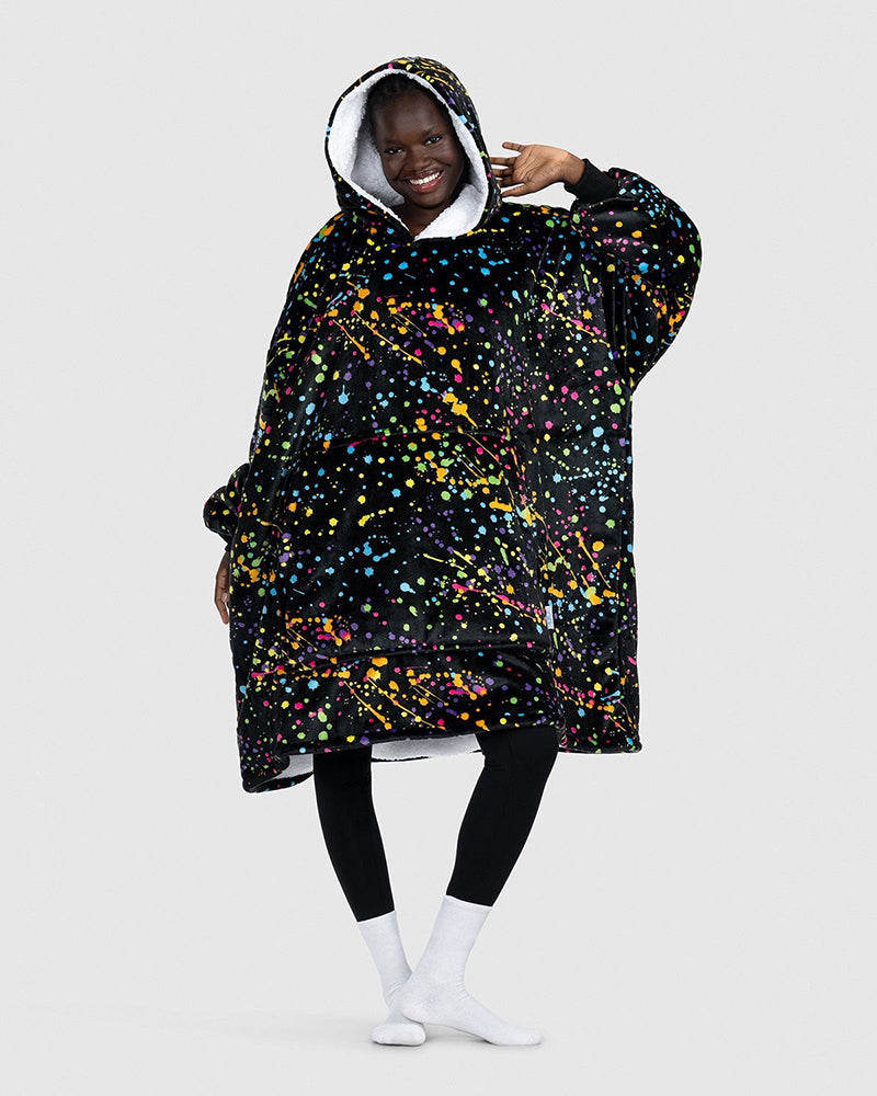 Colorful printed robe blanket hoodie 2024 F/W Blanket Hoodies