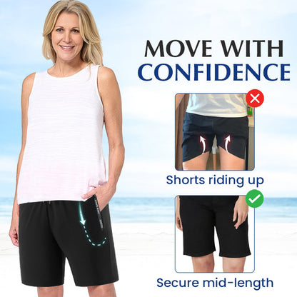 IcedActive - Women's Ice Silk Quick Drying Stretch Shorts