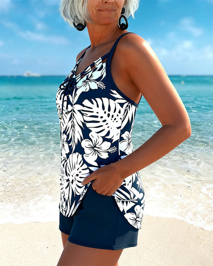 Botanical Floral Print Bikini