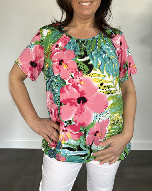 Crew Neck Printed T-Shirt