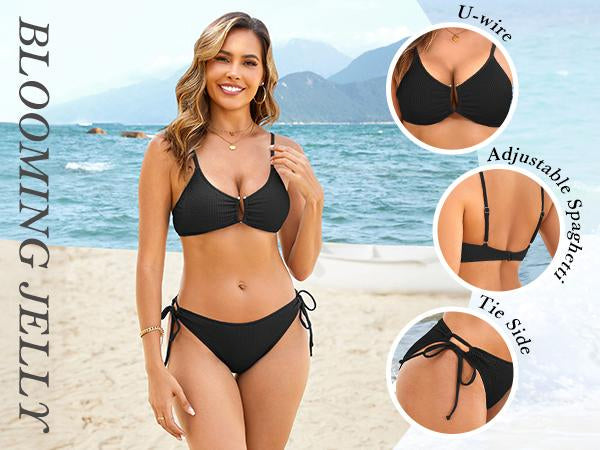 Women's Sexy Cheeky High Cut Bikini