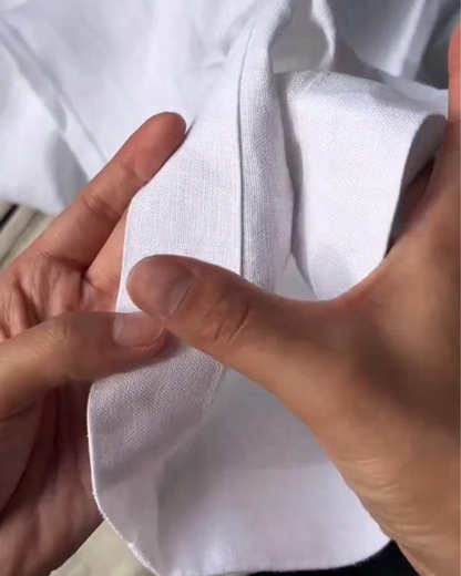 Drawstring Solid Color Pleated Casual Pants