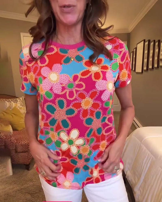 Slim Fit Short Sleeve Printed T-Shirt