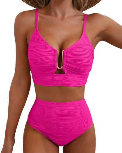 Women's High-Waisted Push-Up Bikini
