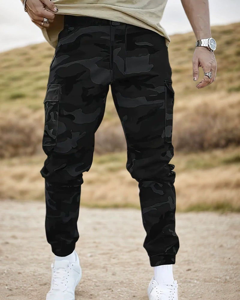 Camouflage Pattern Casual Work Pants