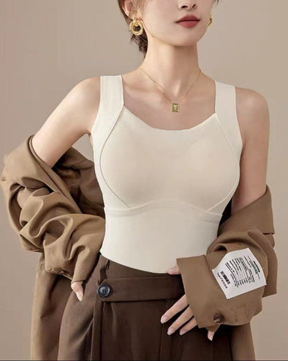 Women's Thermal Gilet with Built-In Bra