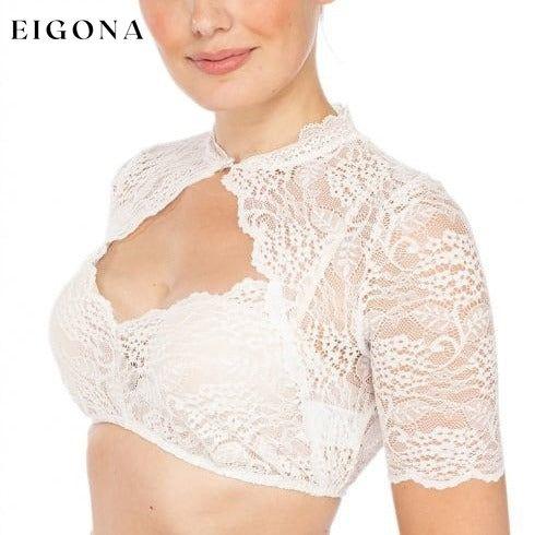 Solid color lace design sense for ladies