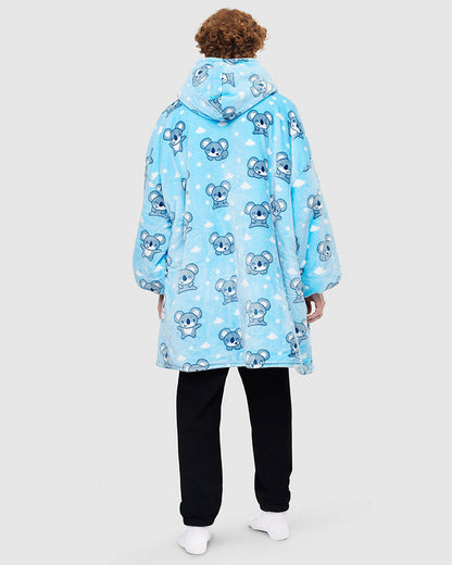 Koala print blanket hoodie 2024 f/w blanket hoodie