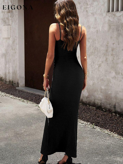 Spaghetti Strap Bodyline Maxi Dress clothes DY Ship From Overseas trend