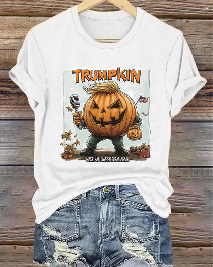 Trumpkin make halloween great again T-shirt 2024 f/w halloweeen spring summer t-shirts